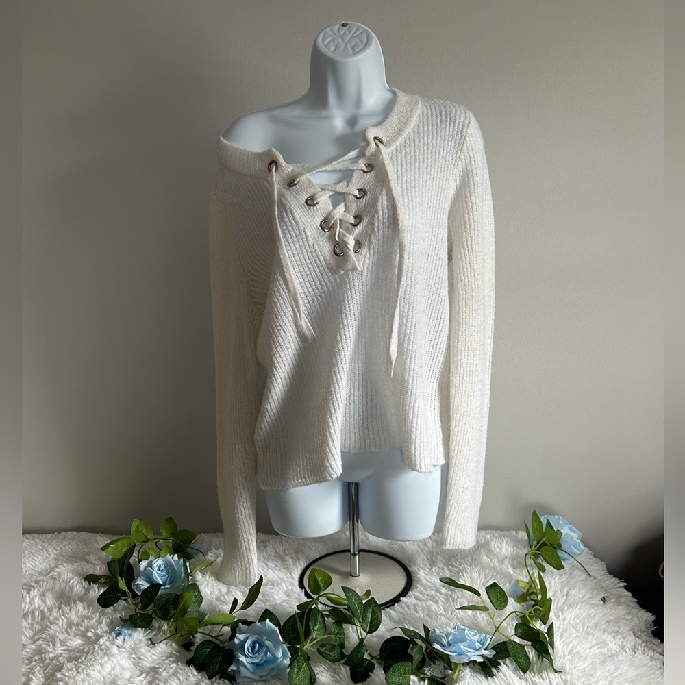 Charlotte Russe Front Tie Sweater